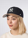 Бейсболка 47 BRAND арт. B-CAMPC17GWS-BK New York Yankees MLB (черный / бежевый)